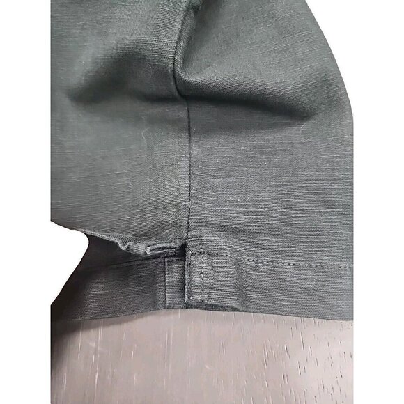 Talbots Pants Cropped Black Irish Linen & Cotton High Rise Casual Women's 10P - Picture 7 of 7